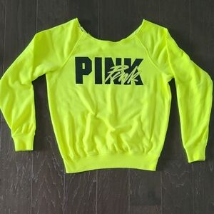 PINK Victoria's Secret Neon Sweatshirt